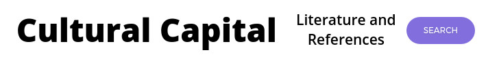 Bibliography - cultural capital